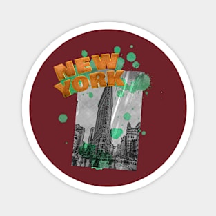 New York Drip - Orange/Green Magnet